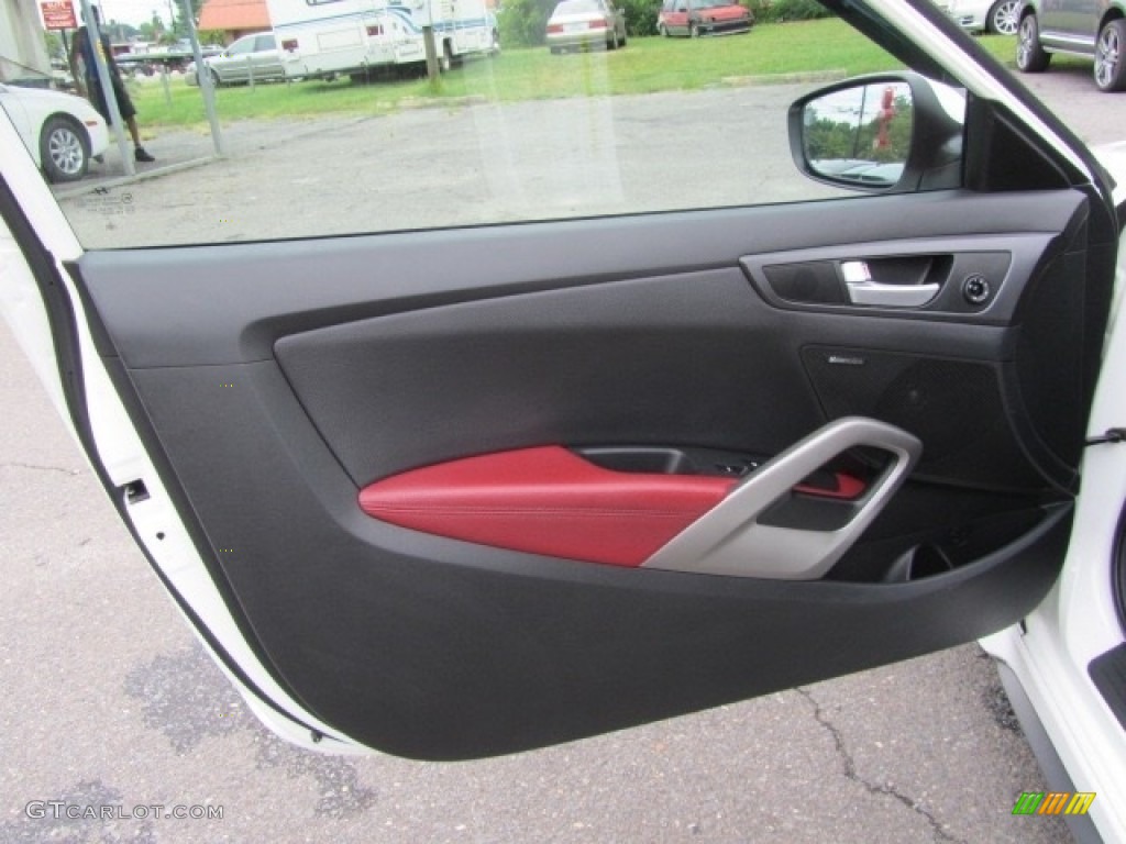 2013 Veloster Turbo - Elite White Pearl / Black photo #17