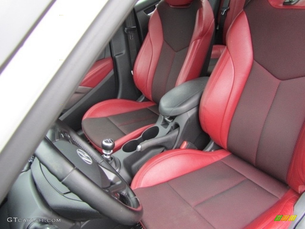 2013 Veloster Turbo - Elite White Pearl / Black photo #18