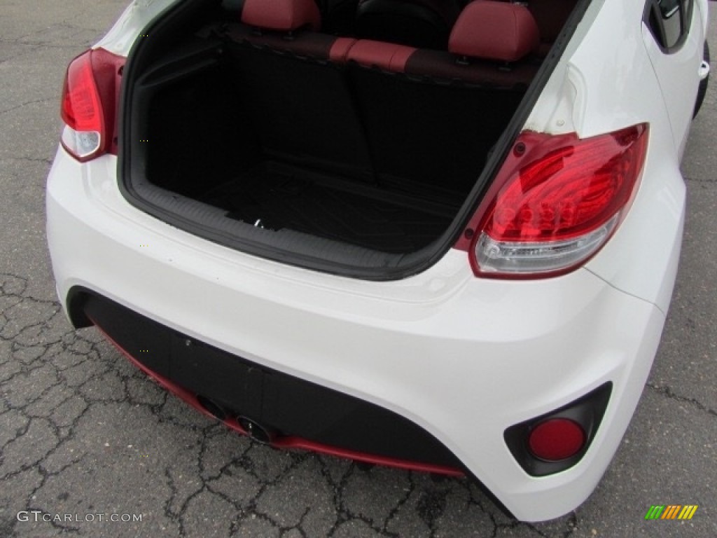 2013 Veloster Turbo - Elite White Pearl / Black photo #20