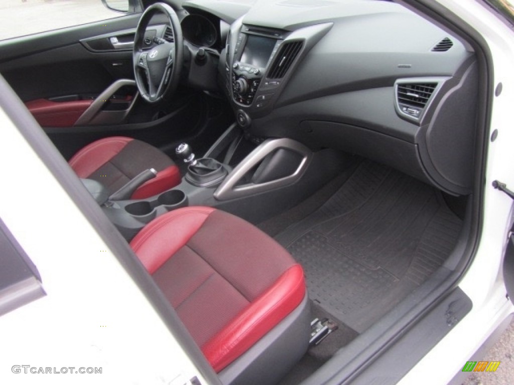 2013 Veloster Turbo - Elite White Pearl / Black photo #21