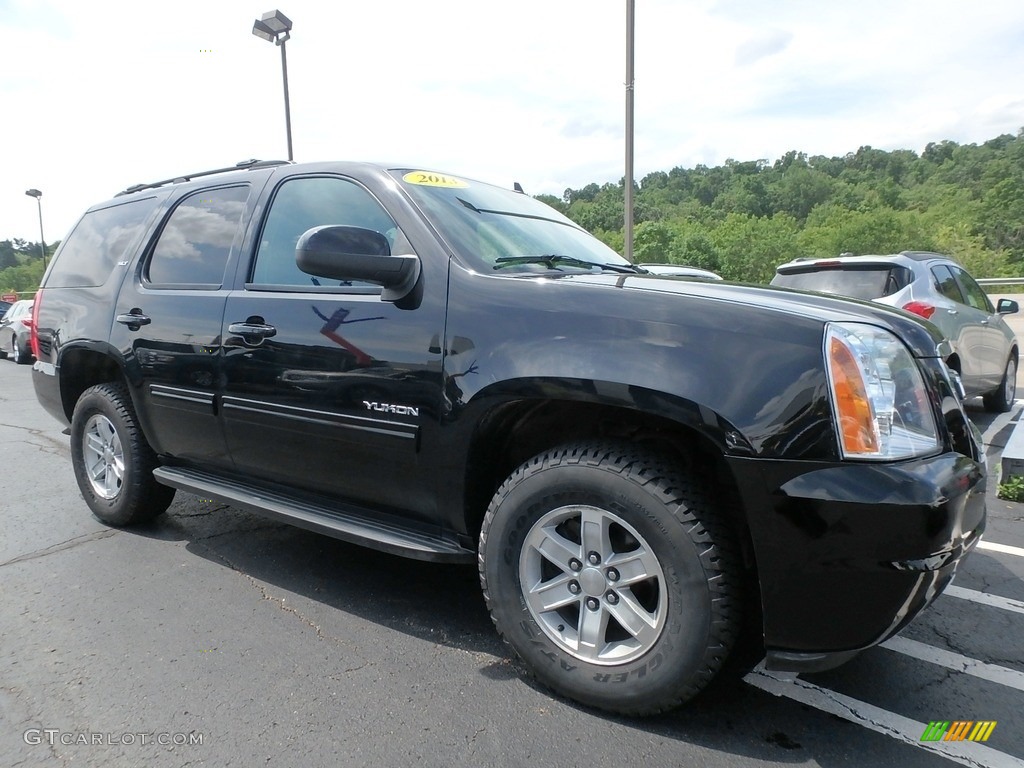 2013 Yukon SLT 4x4 - Onyx Black / Ebony photo #4