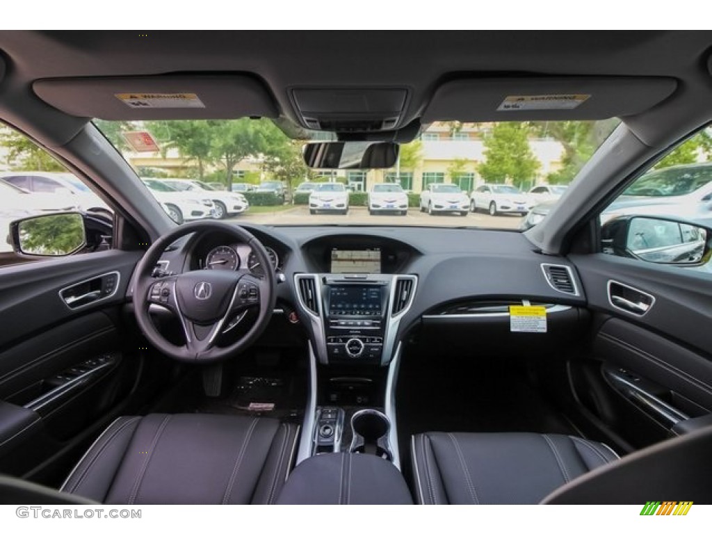 Ebony Interior 2020 Acura TLX V6 Technology Sedan Photo #134418768