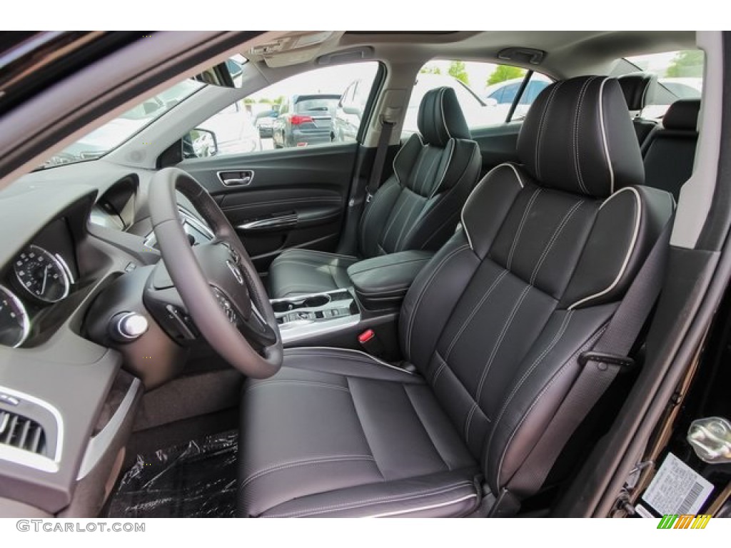 Ebony Interior 2020 Acura TLX V6 Technology Sedan Photo #134418808