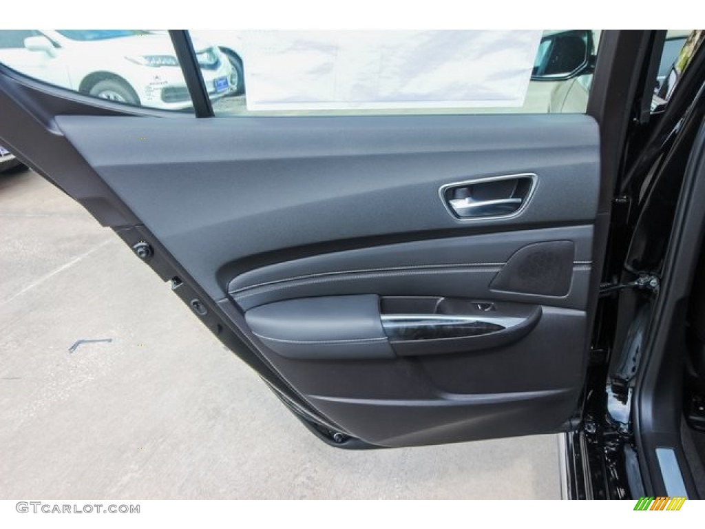 2020 Acura TLX V6 Technology Sedan Ebony Door Panel Photo #134418813