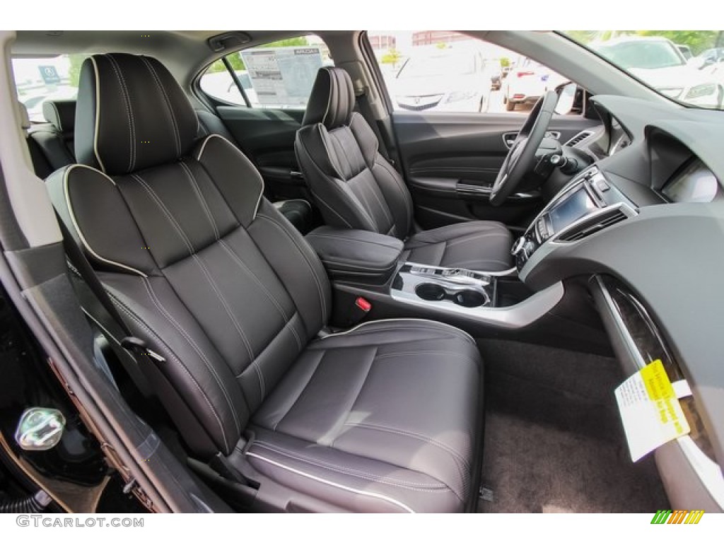 Ebony Interior 2020 Acura TLX V6 Technology Sedan Photo #134418831