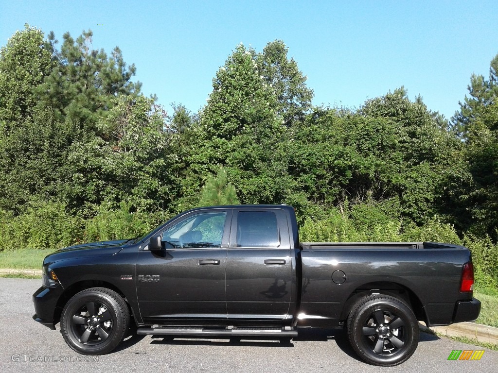 2018 1500 Express Quad Cab - Brilliant Black Crystal Pearl / Black/Diesel Gray photo #1
