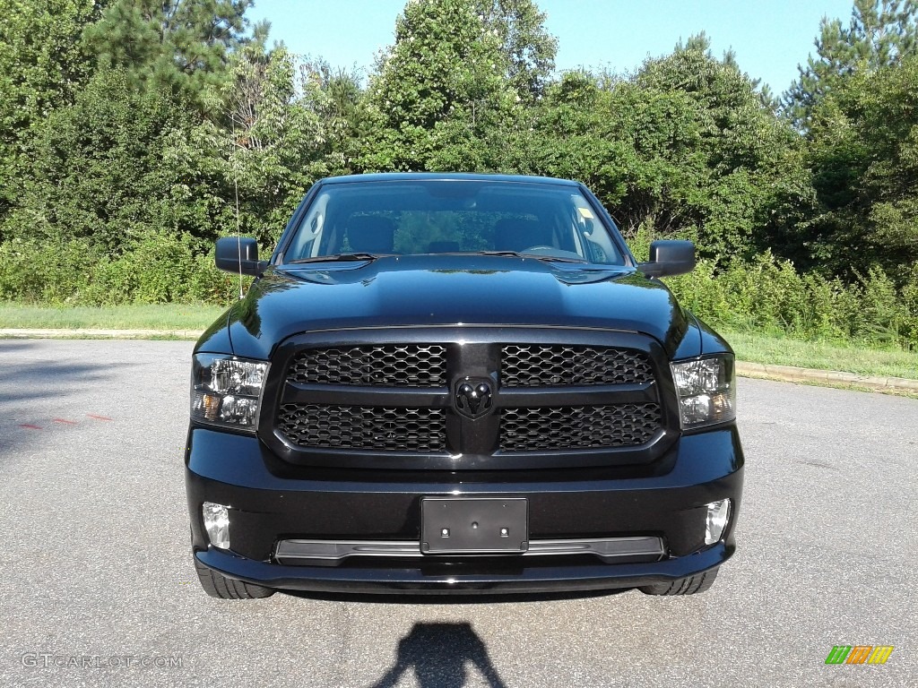 2018 1500 Express Quad Cab - Brilliant Black Crystal Pearl / Black/Diesel Gray photo #3