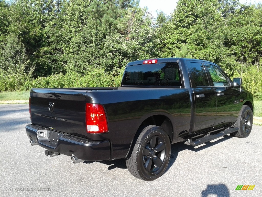 2018 1500 Express Quad Cab - Brilliant Black Crystal Pearl / Black/Diesel Gray photo #6
