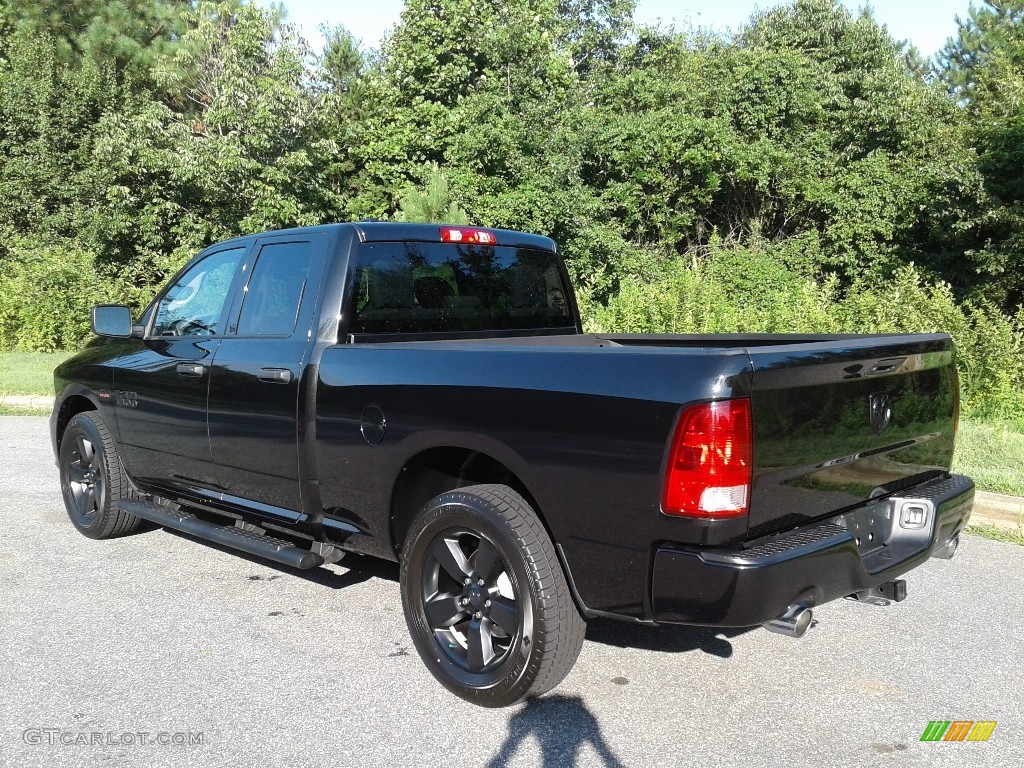 2018 1500 Express Quad Cab - Brilliant Black Crystal Pearl / Black/Diesel Gray photo #8