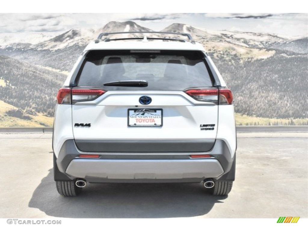 2019 RAV4 Limited AWD Hybrid - Blizzard White Pearl / Black photo #4