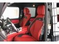 2019 Mercedes-Benz G designo Classic Red/Black Interior Front Seat Photo