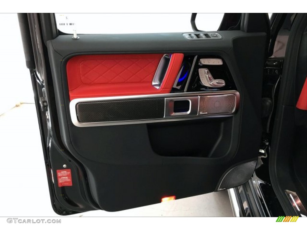 2019 Mercedes-Benz G 63 AMG designo Classic Red/Black Door Panel Photo #134424066