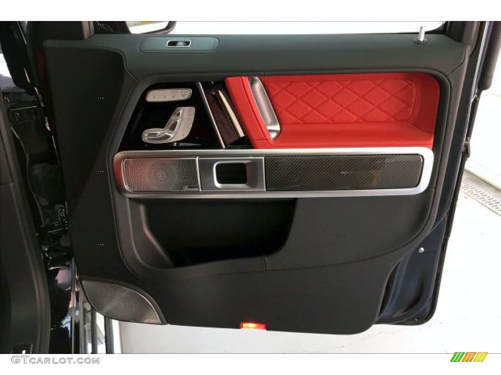2019 Mercedes-Benz G 63 AMG designo Classic Red/Black Door Panel Photo #134424240