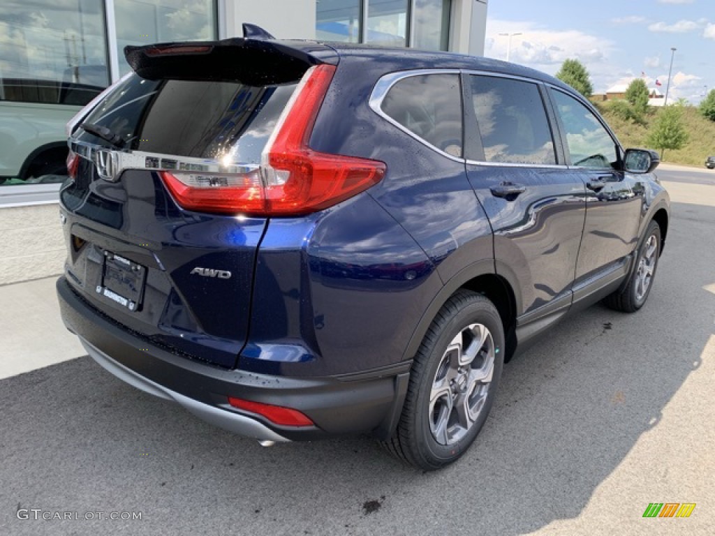 2019 CR-V EX AWD - Obsidian Blue Pearl / Gray photo #7