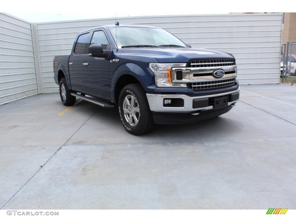 2019 F150 XLT SuperCrew 4x4 - Blue Jeans / Earth Gray photo #2