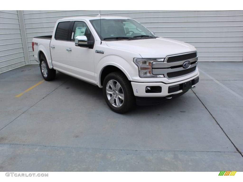 2019 F150 Platinum SuperCrew 4x4 - White Platinum / Black photo #2