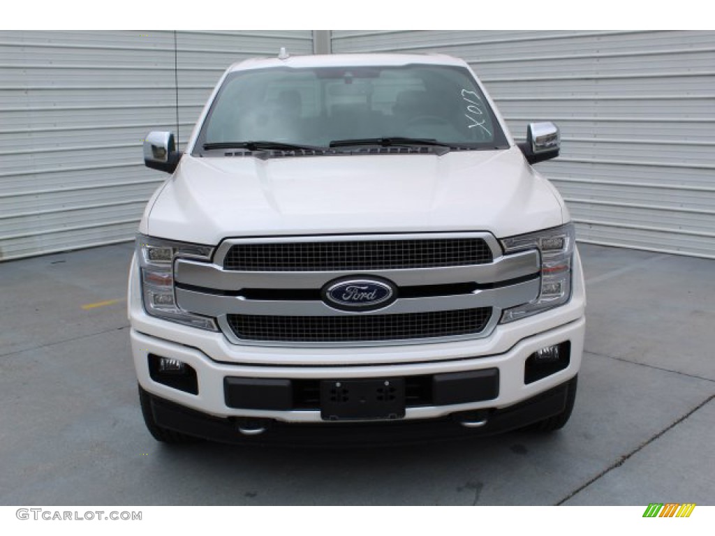 2019 F150 Platinum SuperCrew 4x4 - White Platinum / Black photo #3