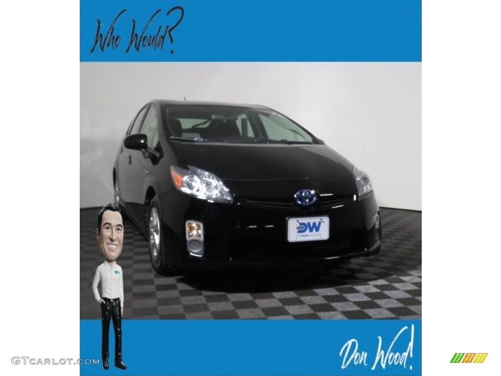 2010 Prius Hybrid III - Black / Dark Gray photo #1