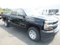 Black - Silverado LD WT Double Cab 4x4 Photo No. 7