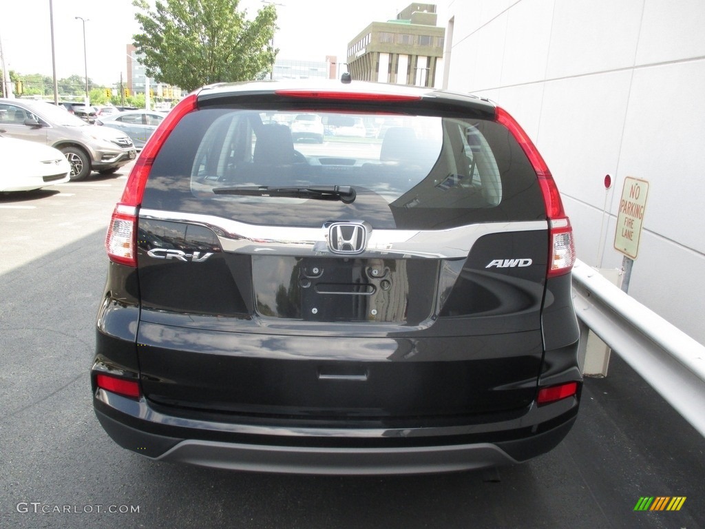 2015 CR-V LX AWD - Crystal Black Pearl / Black photo #3