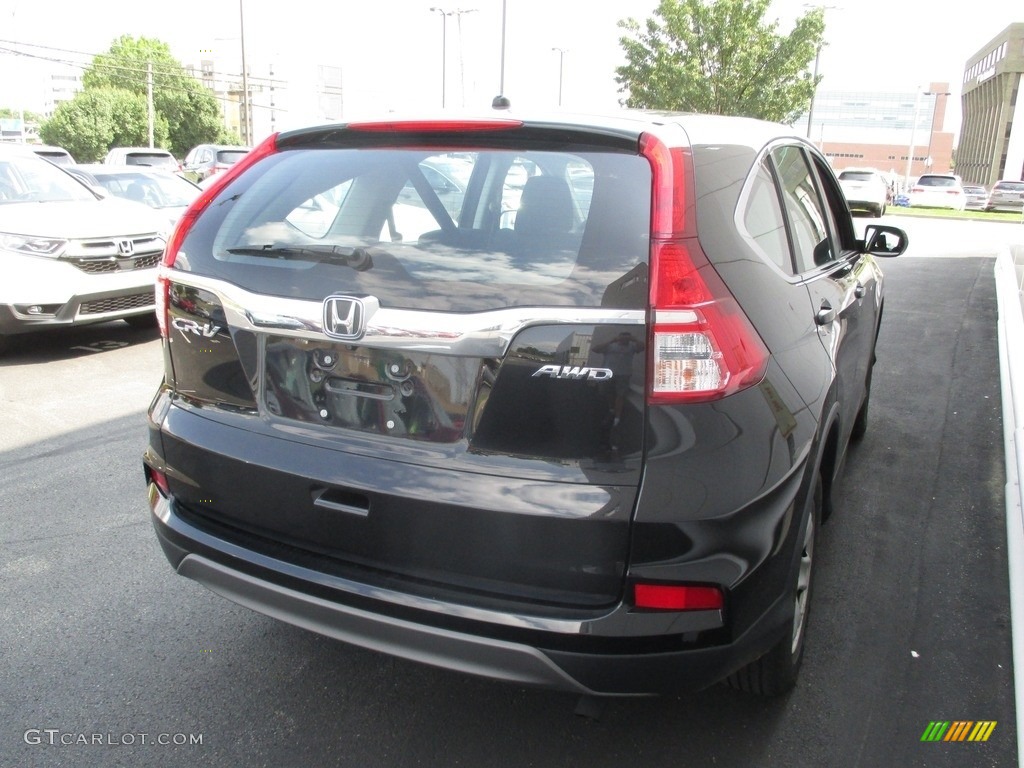 2015 CR-V LX AWD - Crystal Black Pearl / Black photo #4