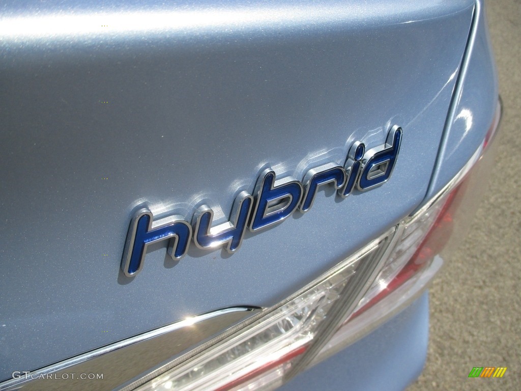 2013 Sonata Hybrid Limited - Blue Sky Metallic / Gray photo #6