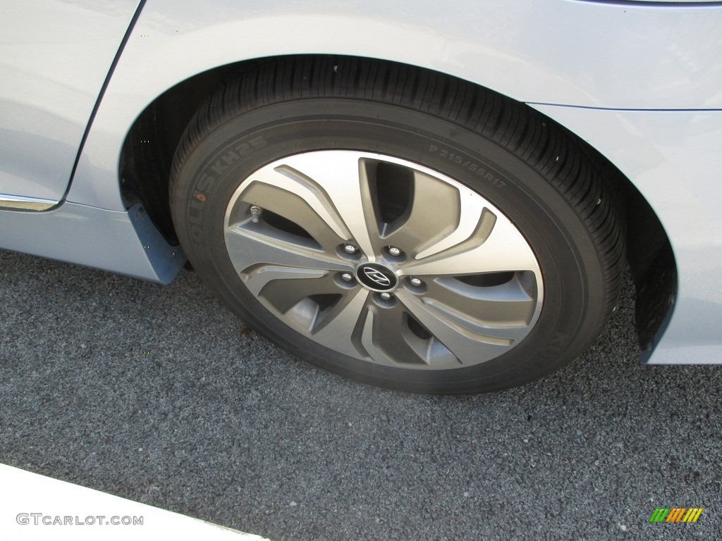 2013 Sonata Hybrid Limited - Blue Sky Metallic / Gray photo #7
