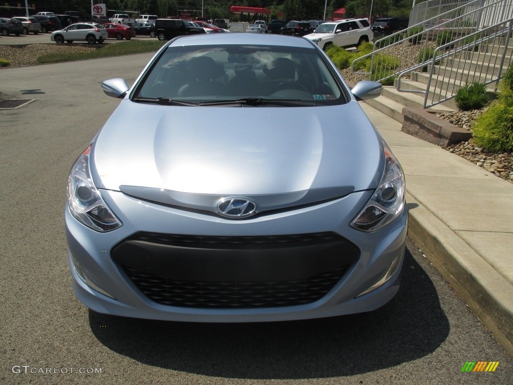 2013 Sonata Hybrid Limited - Blue Sky Metallic / Gray photo #10