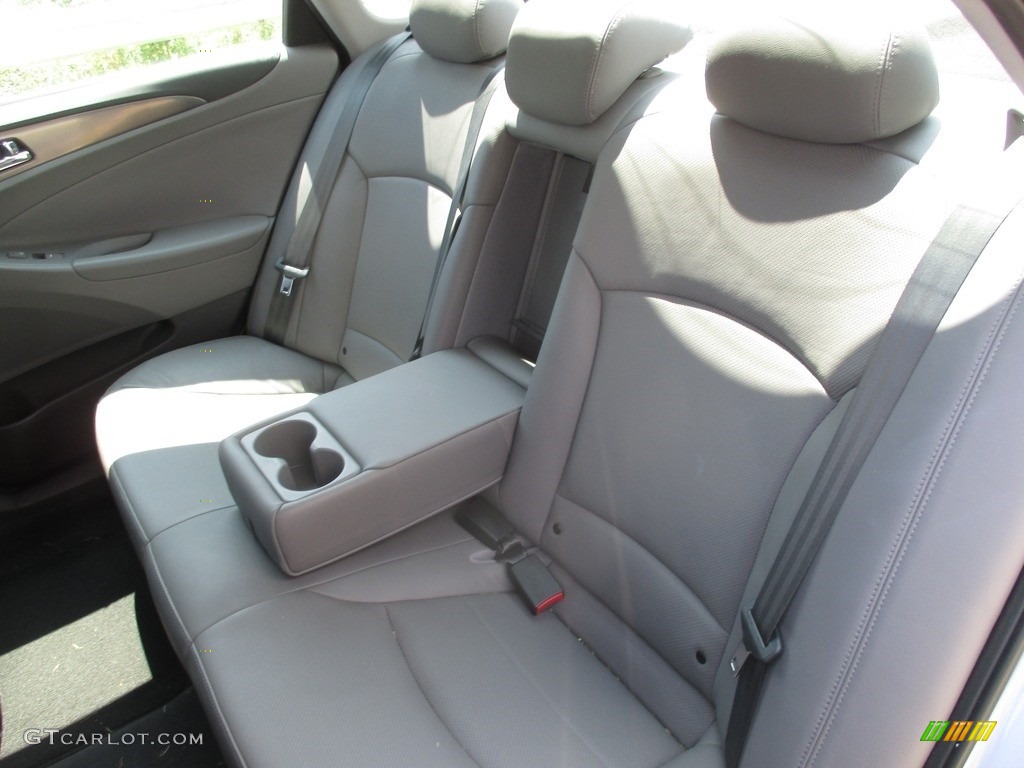 2013 Sonata Hybrid Limited - Blue Sky Metallic / Gray photo #14