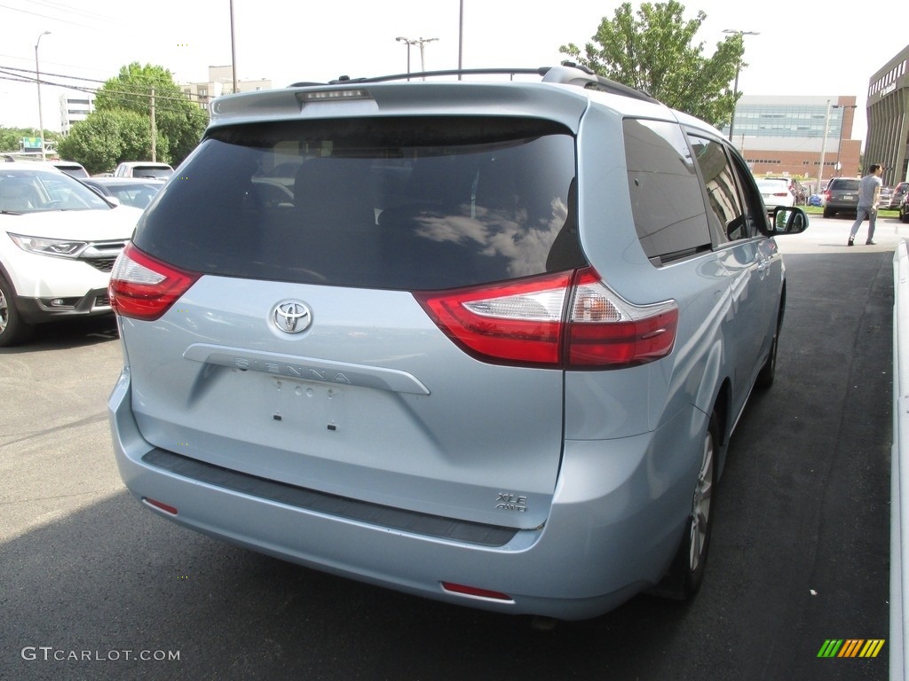 2015 Sienna XLE AWD - Sky Blue Pearl / Ash photo #5