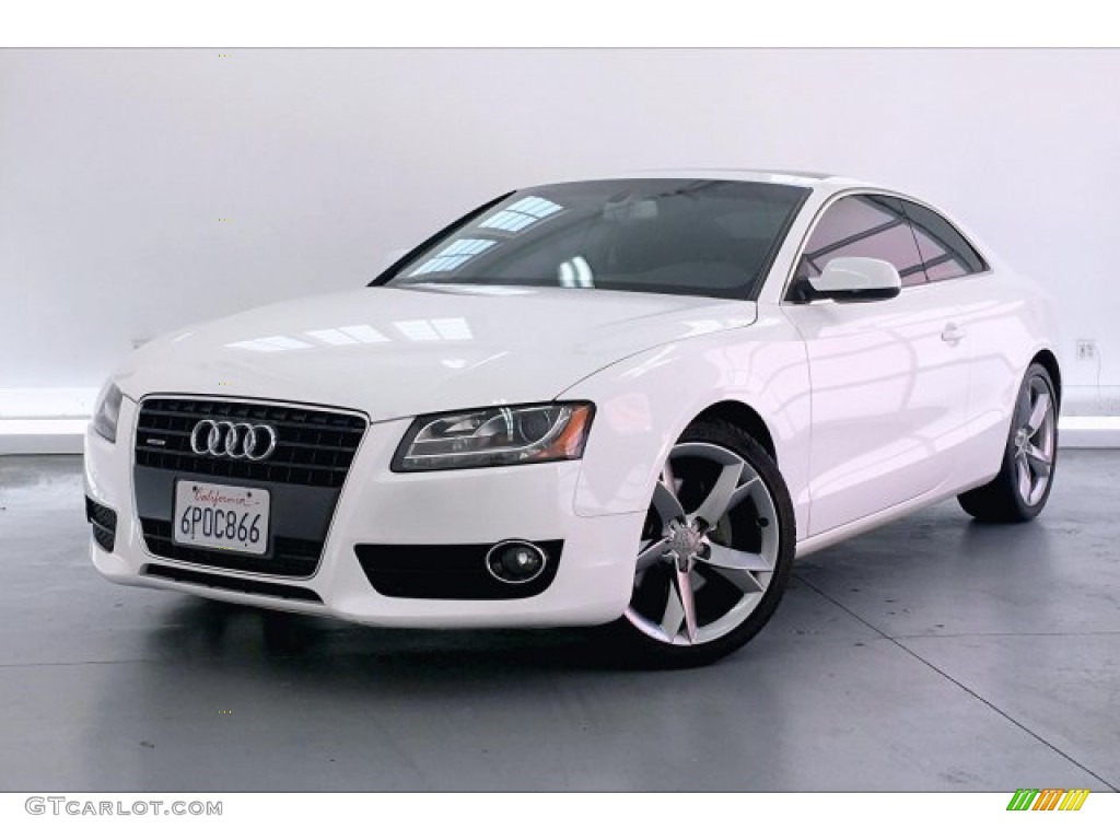 2011 A5 2.0T quattro Coupe - Ibis White / Black photo #12