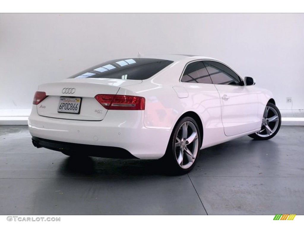 2011 A5 2.0T quattro Coupe - Ibis White / Black photo #16