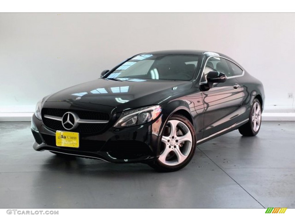 Obsidian Black Metallic 2017 Mercedes-Benz C 300 Coupe Exterior Photo #134439657