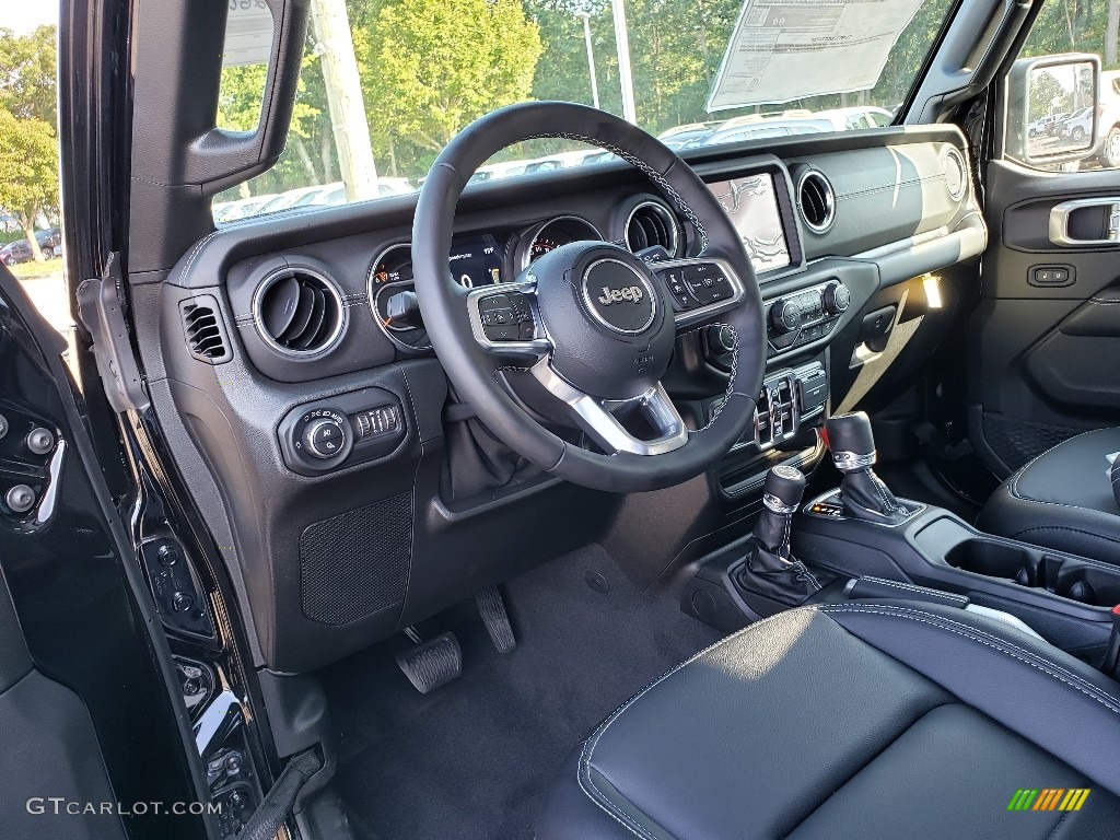 Black Interior 2020 Jeep Gladiator Overland 4x4 Photo #134441778