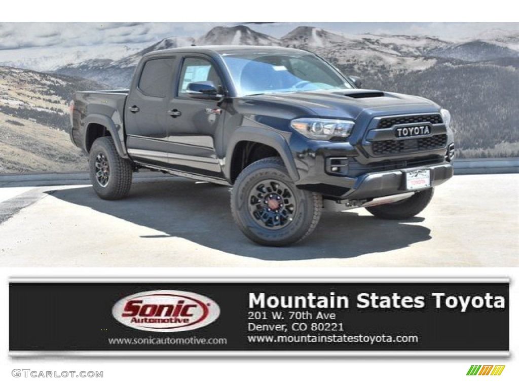 2019 Tacoma TRD Pro Double Cab 4x4 - Midnight Black Metallic / Black photo #1