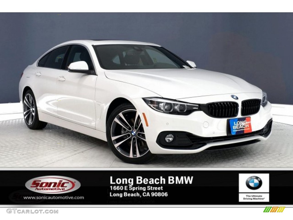 2020 4 Series 430i Gran Coupe - Alpine White / Black photo #1