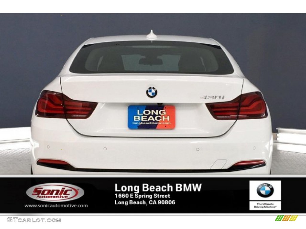 2020 4 Series 430i Gran Coupe - Alpine White / Black photo #3