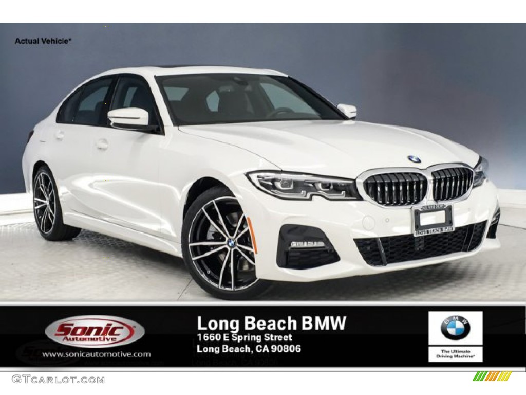 2019 3 Series 330i Sedan - Alpine White / Black photo #1