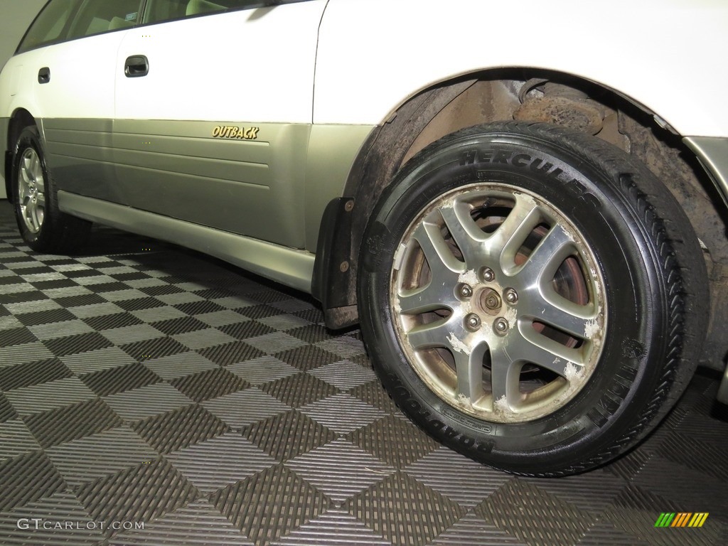 2003 Outback Wagon - White Frost Pearl / Gray photo #3