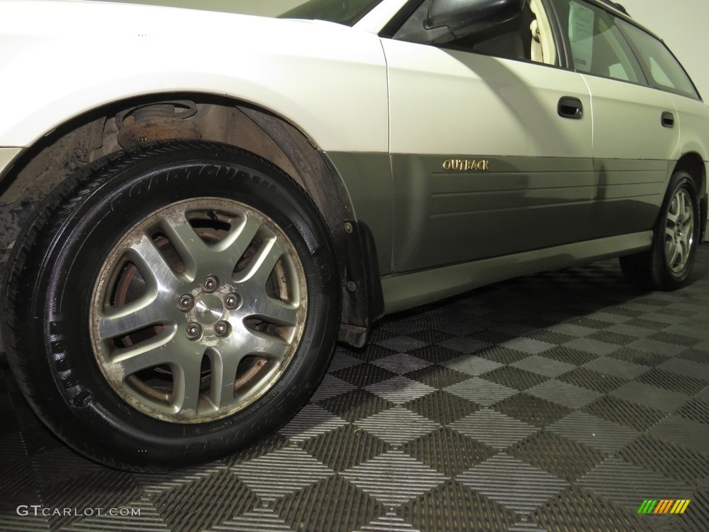 2003 Outback Wagon - White Frost Pearl / Gray photo #8
