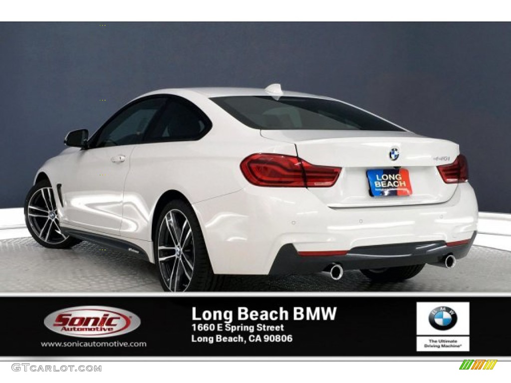 2019 4 Series 440i Coupe - Alpine White / Night Blue photo #2