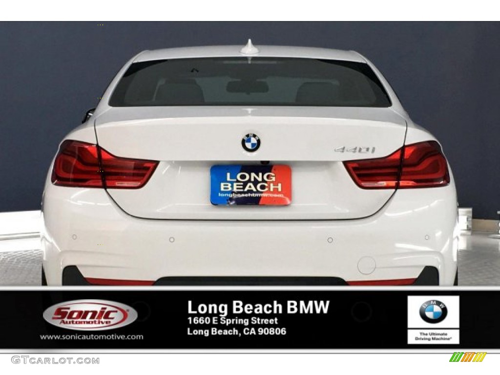 2019 4 Series 440i Coupe - Alpine White / Night Blue photo #3