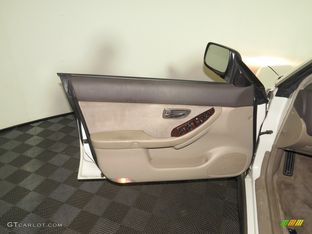 2003 Outback Wagon - White Frost Pearl / Gray photo #15