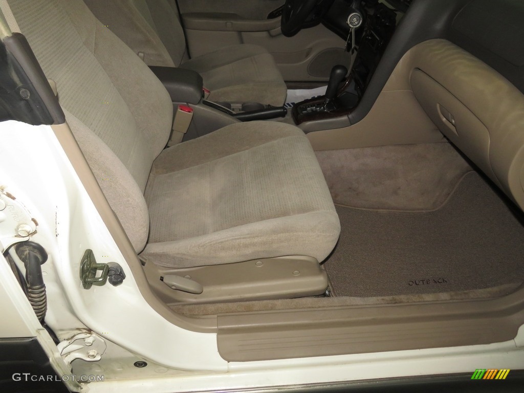 2003 Outback Wagon - White Frost Pearl / Gray photo #24
