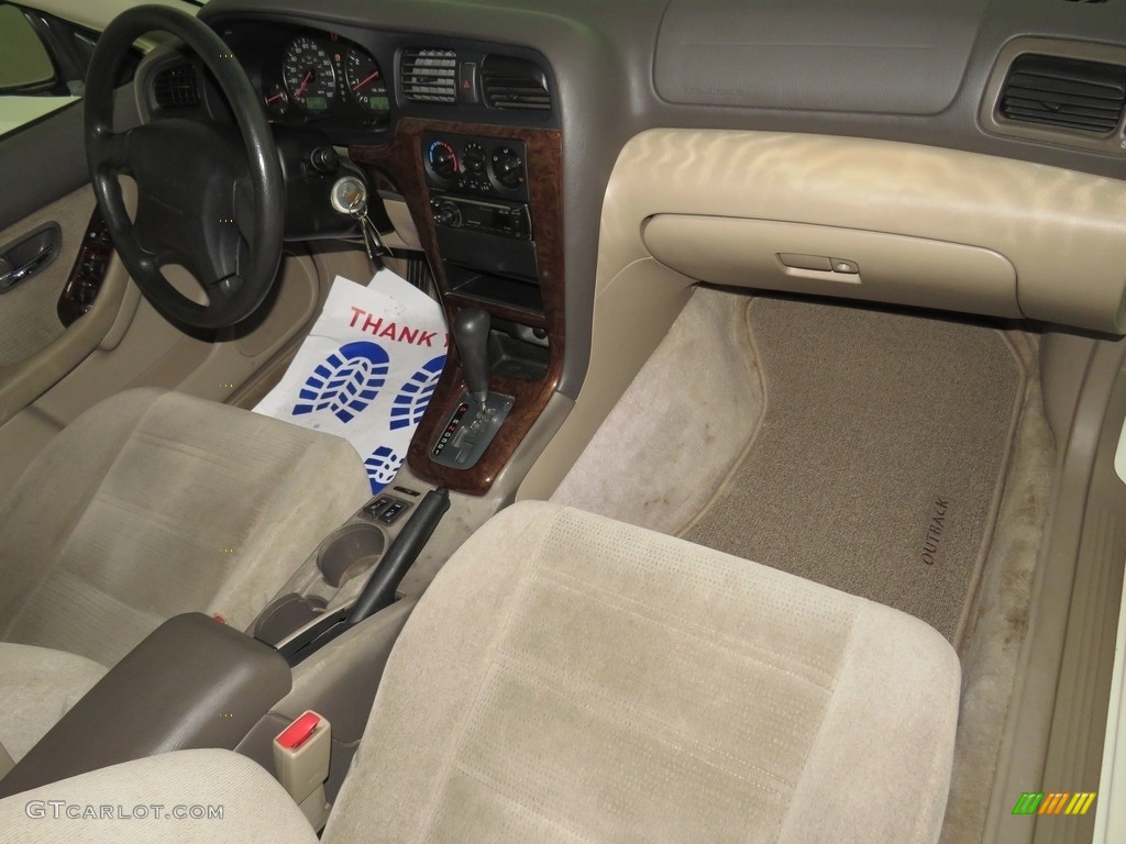 2003 Outback Wagon - White Frost Pearl / Gray photo #25