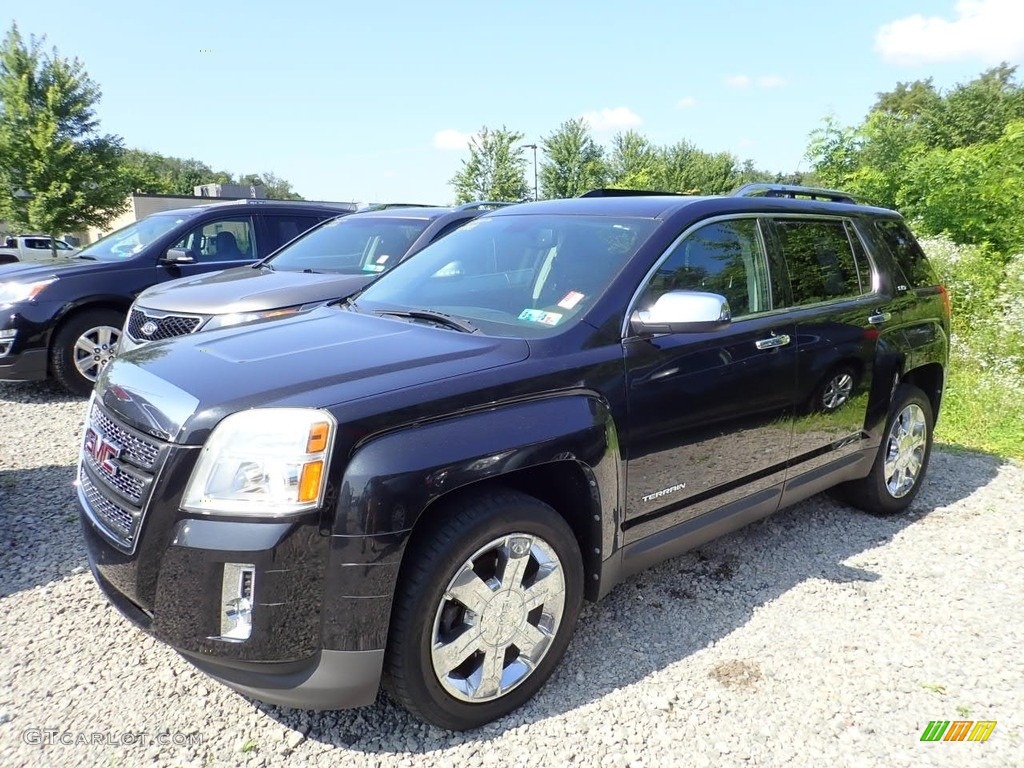 2011 Terrain SLT - Carbon Black Metallic / Jet Black photo #1