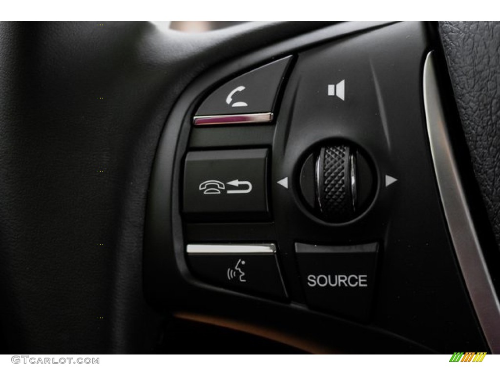 2020 Acura TLX Sedan Ebony Steering Wheel Photo #134445178
