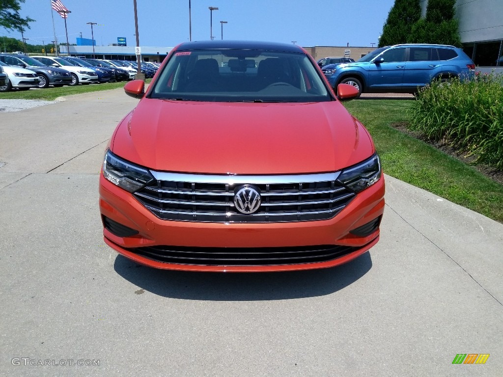 2019 Jetta SE - Habanero Orange / Titan Black photo #2