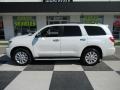 Blizzard White Pearl 2016 Toyota Sequoia Platinum 4x4