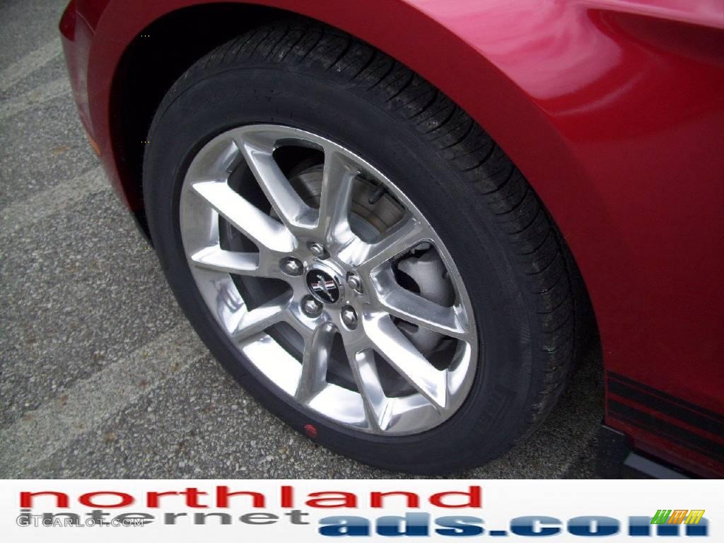 2010 Mustang V6 Premium Convertible - Red Candy Metallic / Charcoal Black photo #8